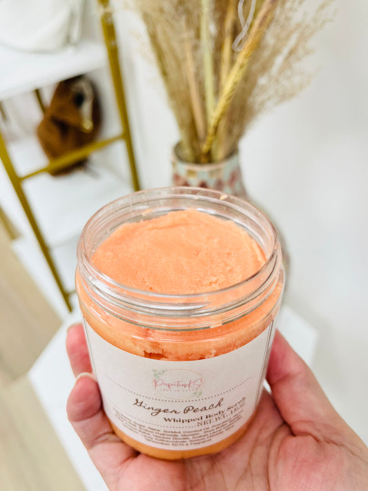 Ginger Peach Sugar Scrub - Exquisite Exfoliation and Rejuvenation