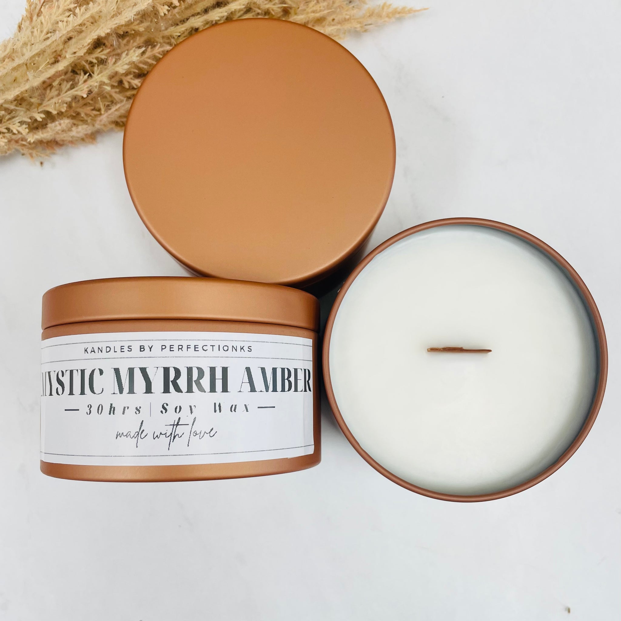 Mystic Myrrh Amber Luxury Candle - Enchanting Elegance for Your Space