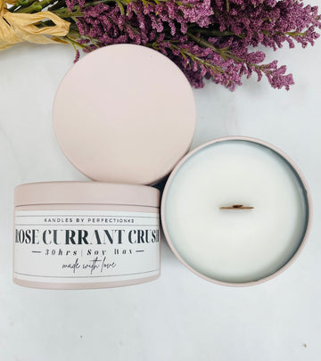 Rose Currant Crush Luxury Candle - Romantic Elegance for Your Space