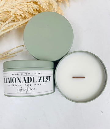 Lemonade Zest Luxury Candle - Energizing Freshness for Your Space