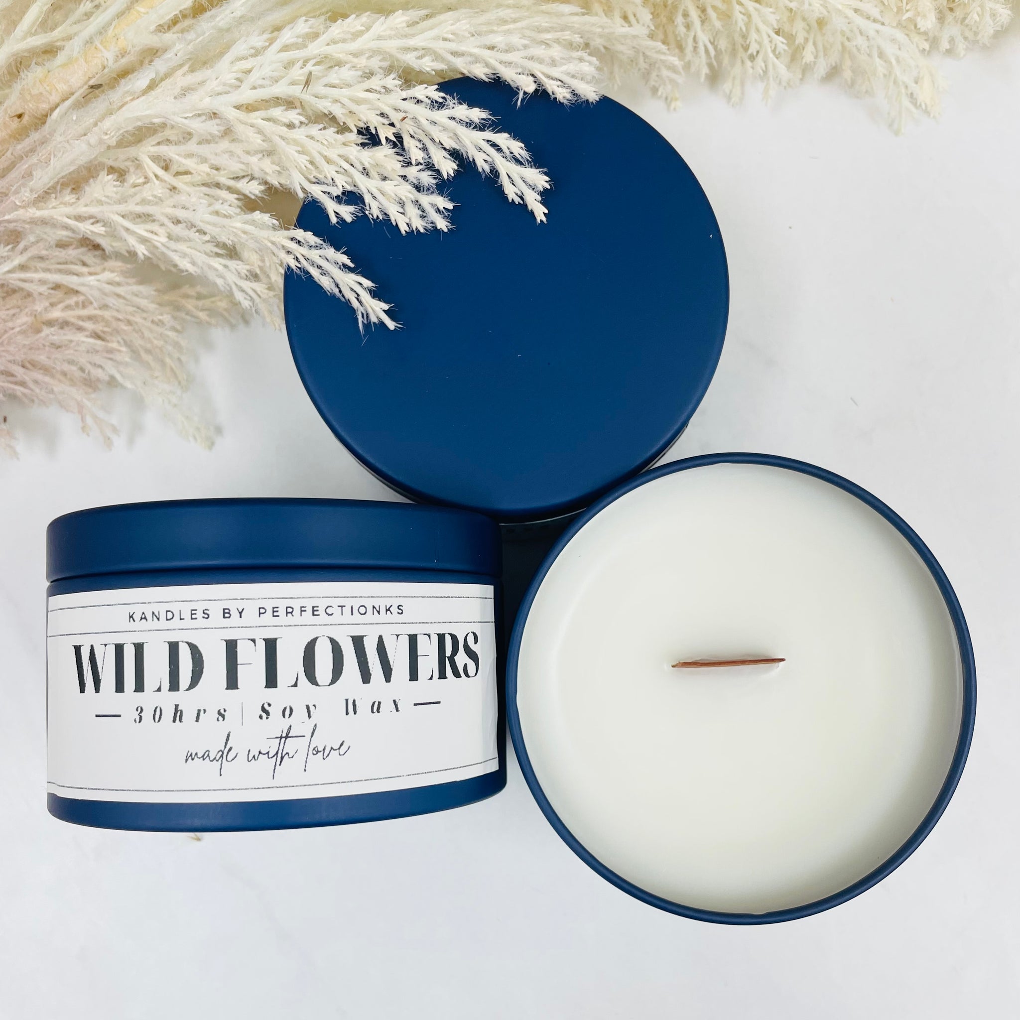 Wild Flower Oasis Luxury Candle - Tranquil Elegance for Your Space