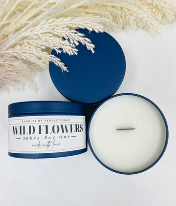 Wild Flower Oasis Luxury Candle - Tranquil Elegance for Your Space